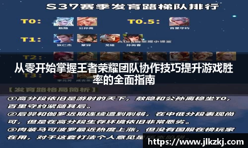 从零开始掌握王者荣耀团队协作技巧提升游戏胜率的全面指南